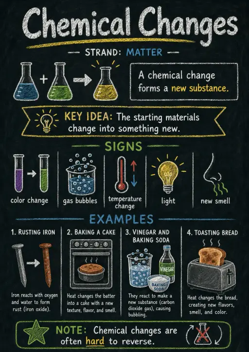 Chemical Changes Matter Infographic