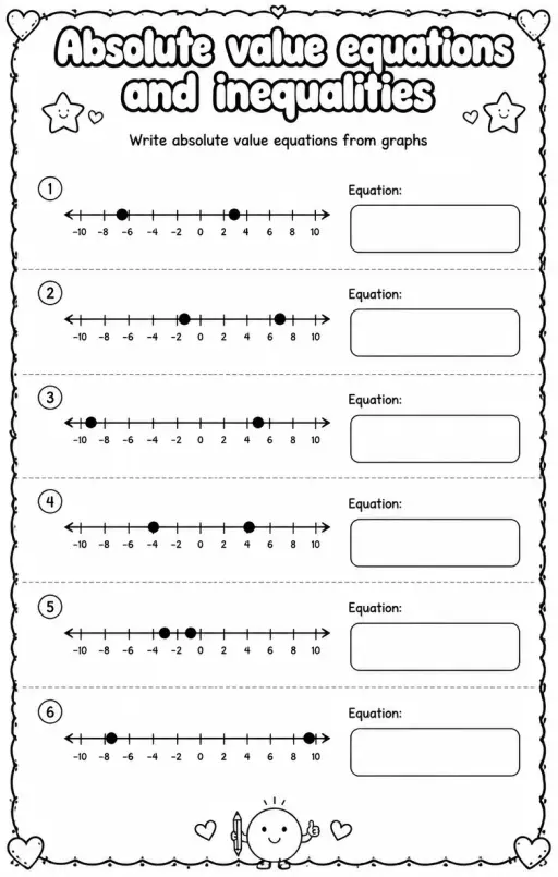 Write absolute value equations from graphs
