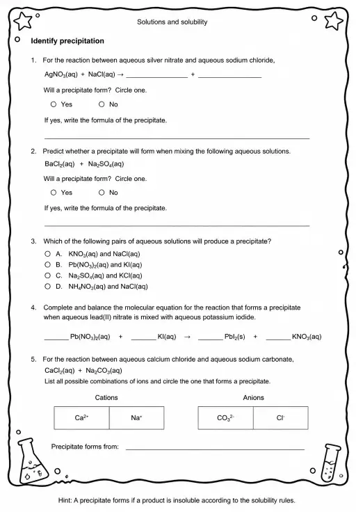 Identify precipitation