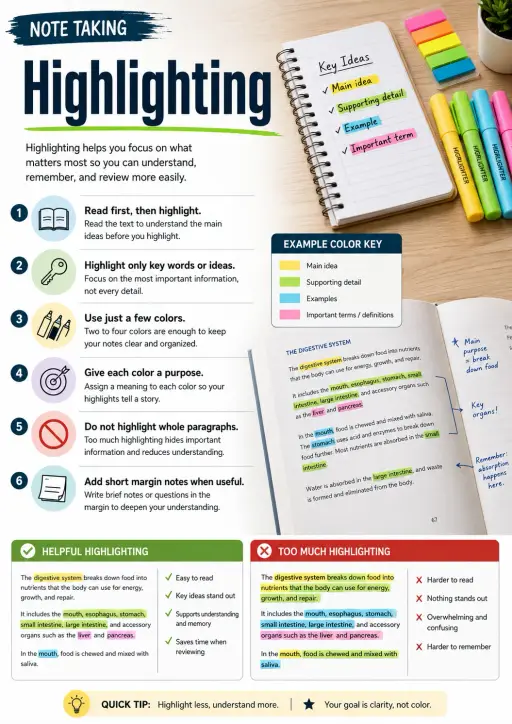 Note Taking Infographic