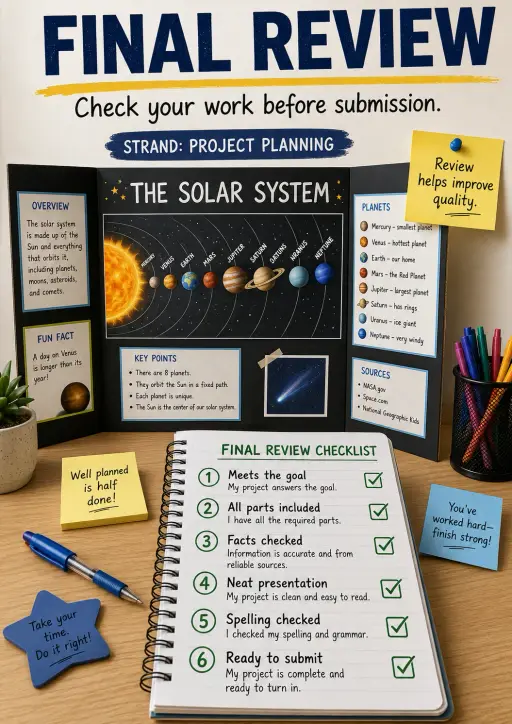 Final Review Project Planning Infographic