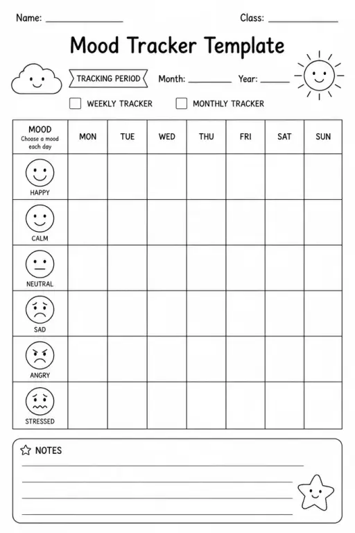 Mood Tracker Template