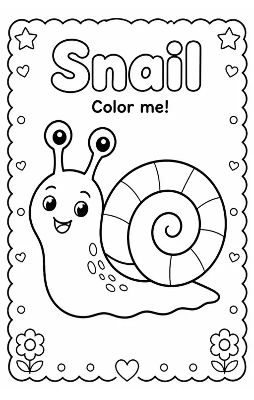 Snail Coloring Pages