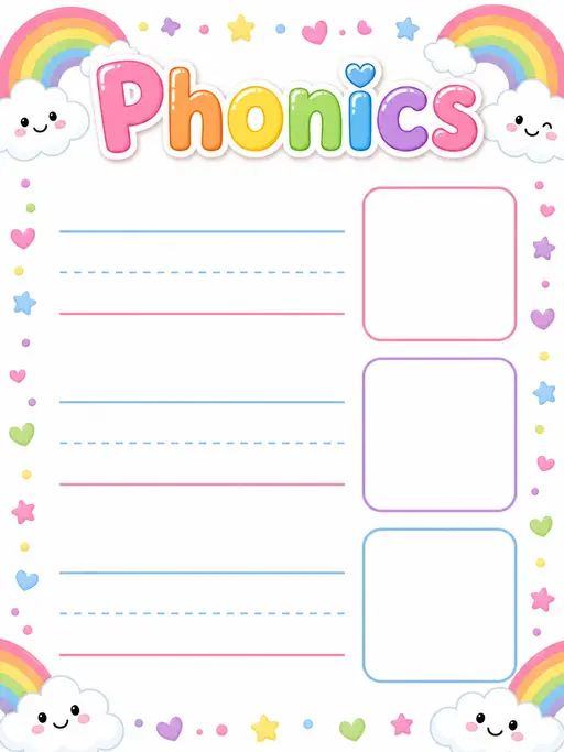 Phonics Writing Templates Pack