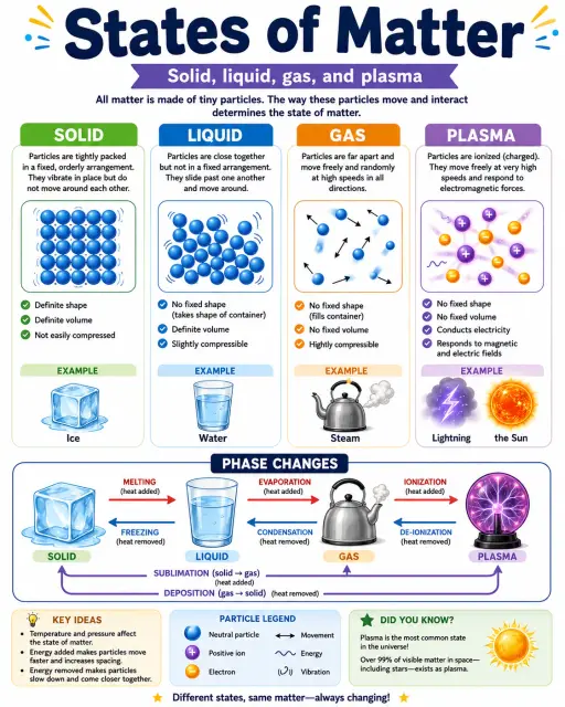 States of Matter Infographic