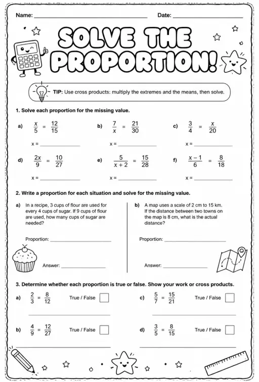 Solve the proportion