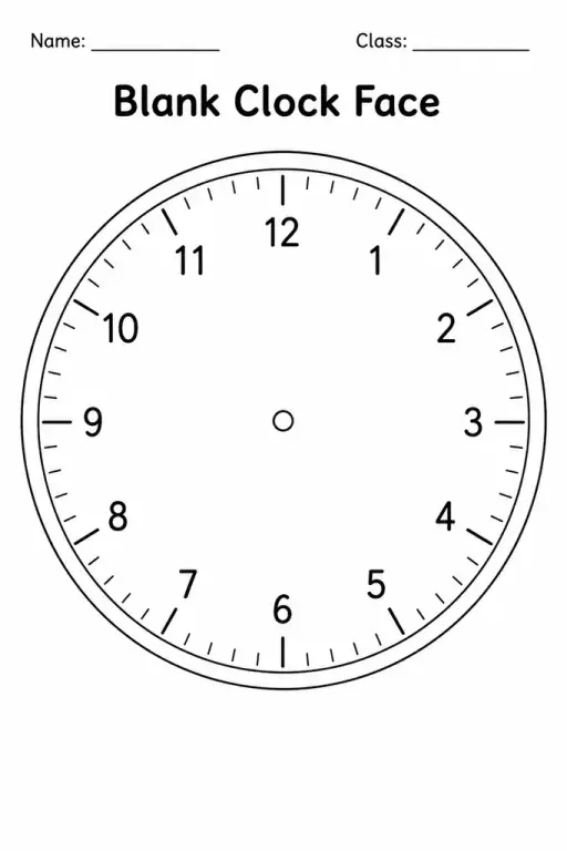 Blank Clock Face