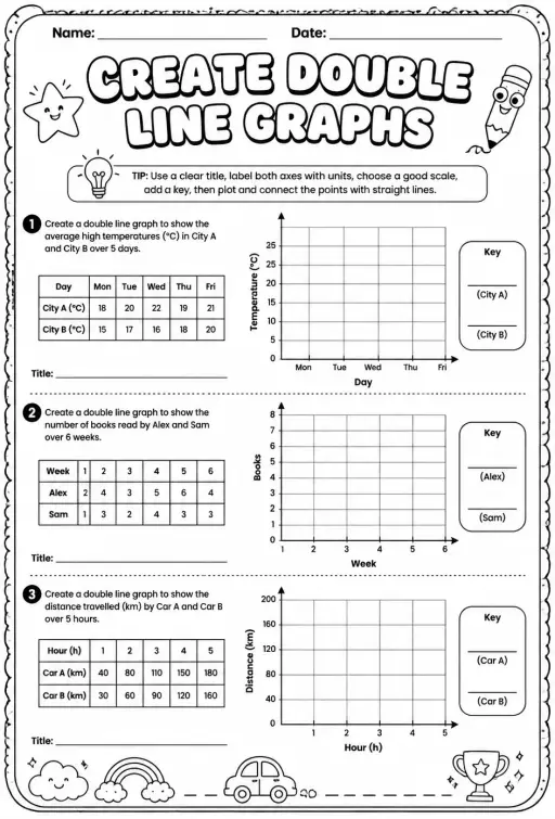 Create double line graphs