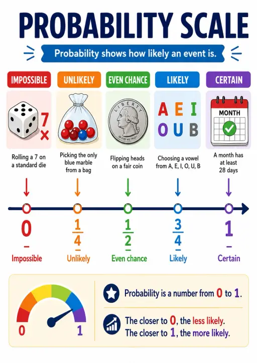 Probability Scale Infographic