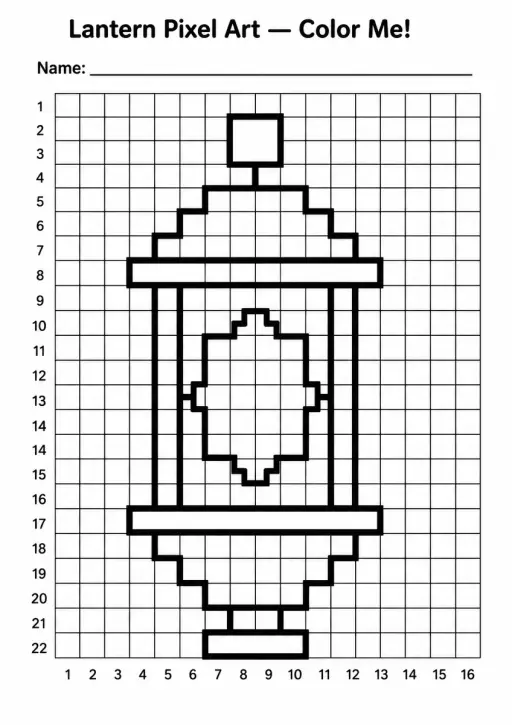 Lantern Pixel Art