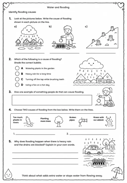 Identify flooding causes