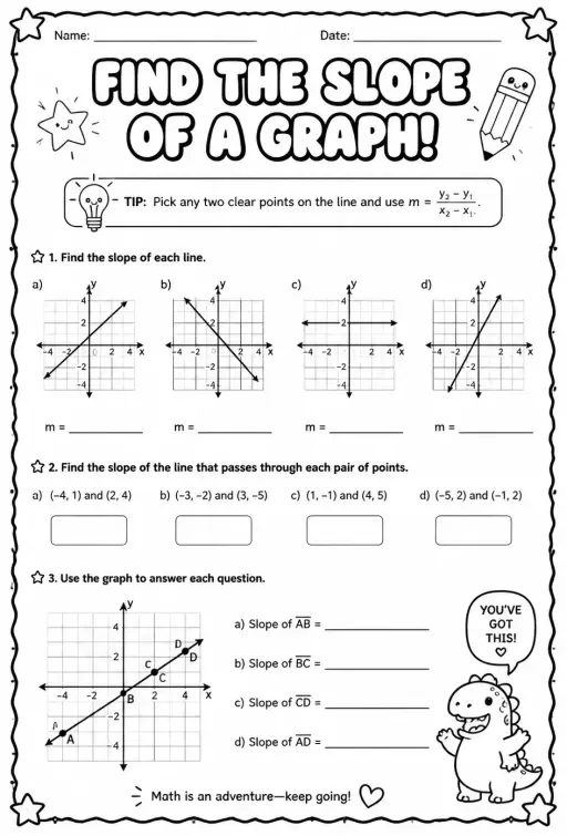 Find the slope of a graph