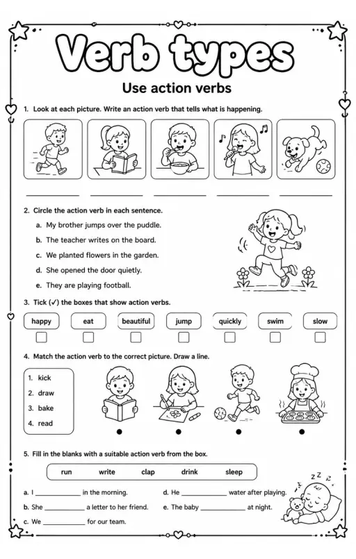 Use action verbs