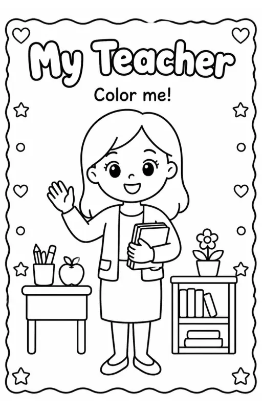 My Teacher Coloring Pages