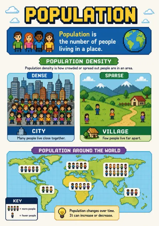 Population Geography Infographic