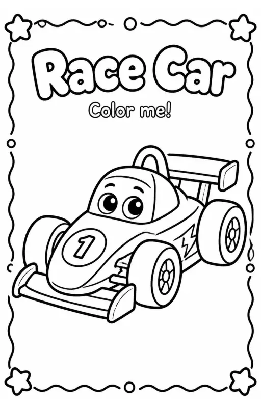 Race Car Coloring Pages