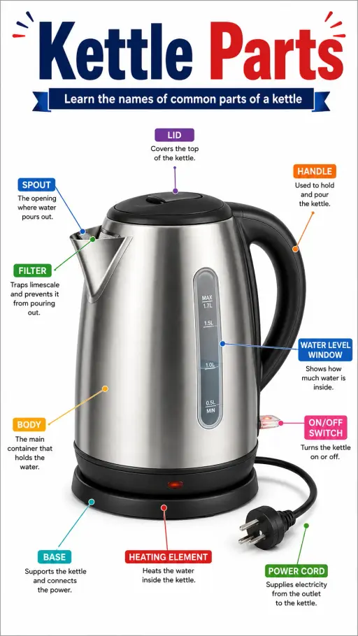 Kettle Parts Infographic