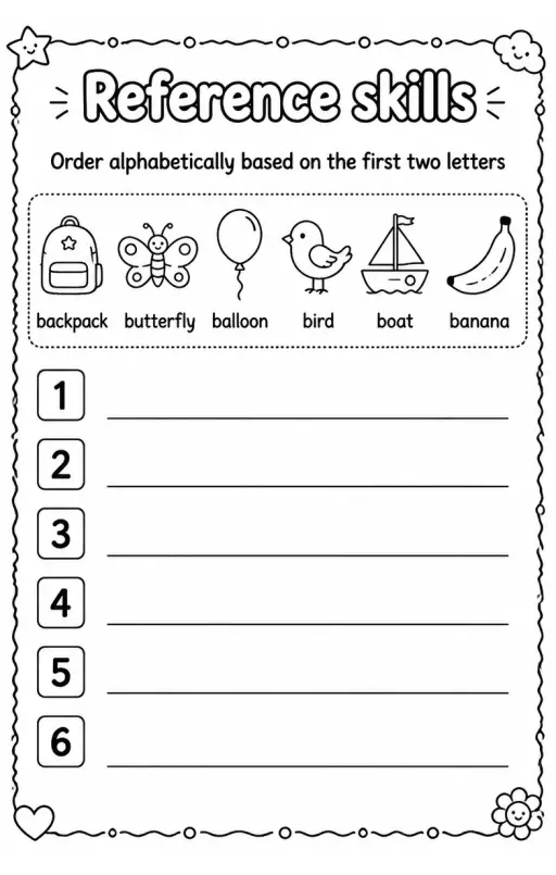 Order alphabetically based on the first two letters