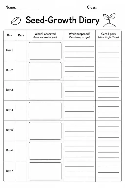 Seed-Growth Diary