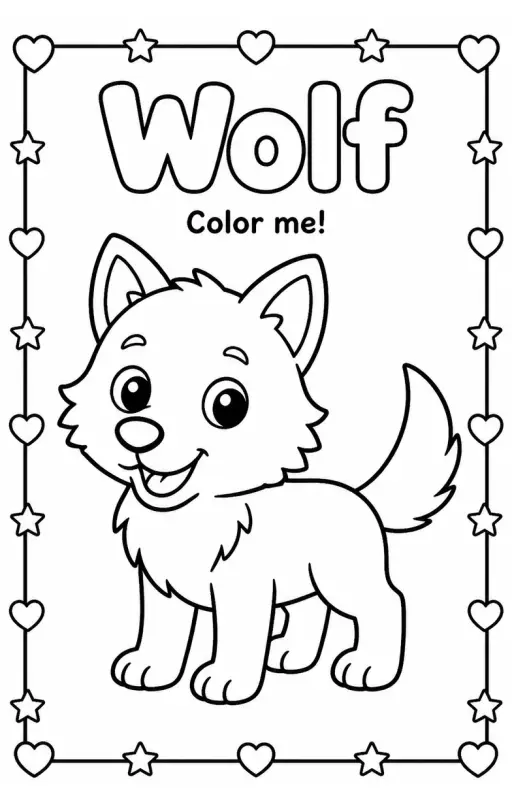Wolf Coloring Pages