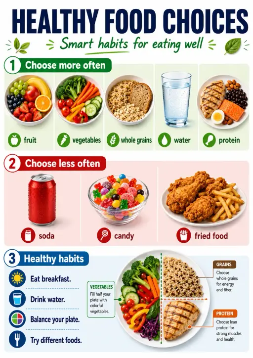 Healthy Food Choices Infographic