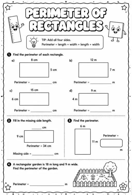 Perimeter of rectangles