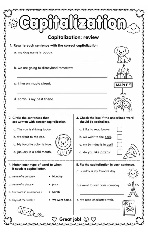 Capitalization: review