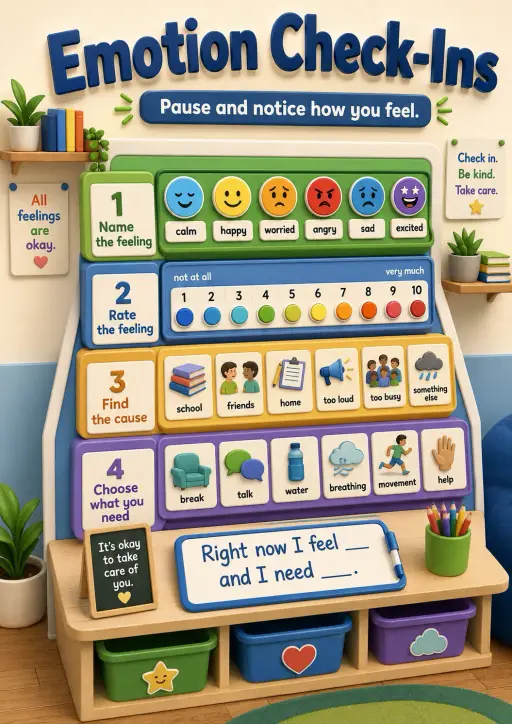 Emotion Check-ins Emotions Infographic
