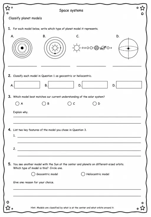 Classify planet models