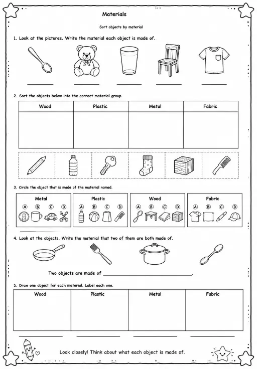 Sort objects by material