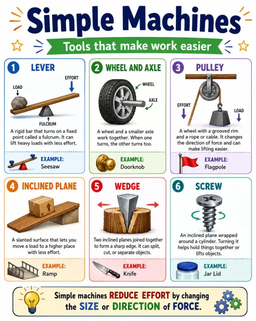 Simple Machines Infographic