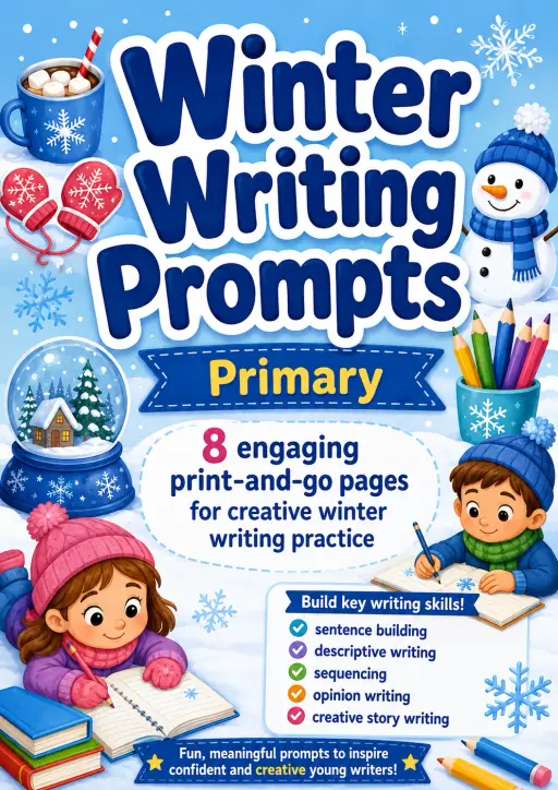 Winter Writing Prompts Worksheet Pack