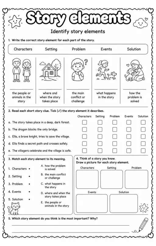 Identify story elements