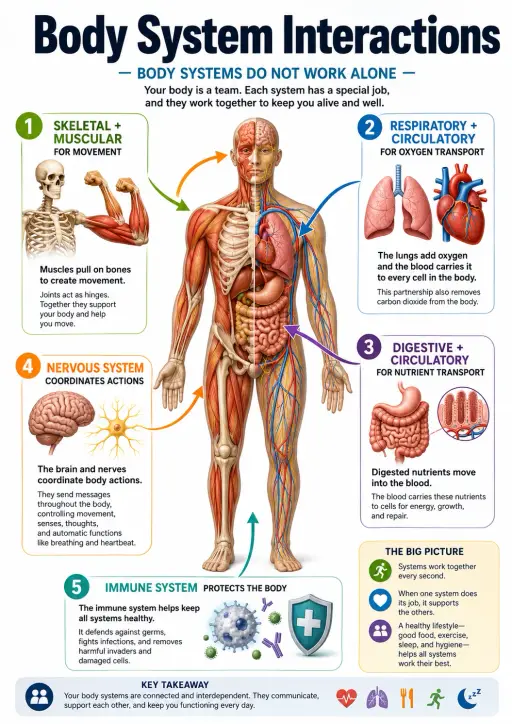 5 Immune System Protects the Body Human Body Infographic