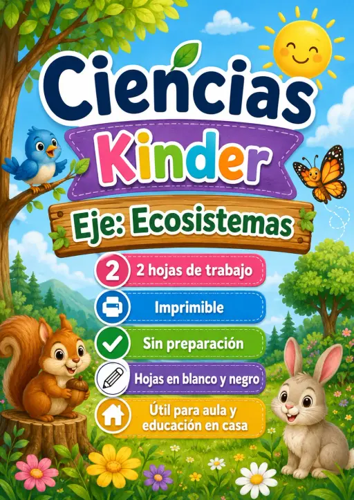 Kinder - Ecosistemas - Paquete de ciencias en español