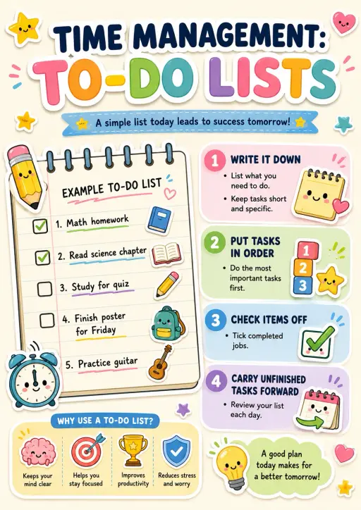 To-do lists Time Management Infographic