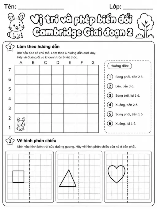 Phép cộng Cambridge Giai đoạn 2 - Gói bài tập 03