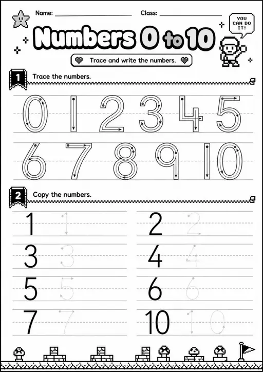 Grade 1 Number Sense and Place Value Worksheets - Pack 1