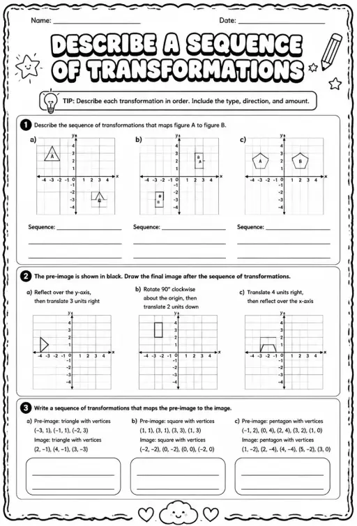 Describe a sequence of transformations