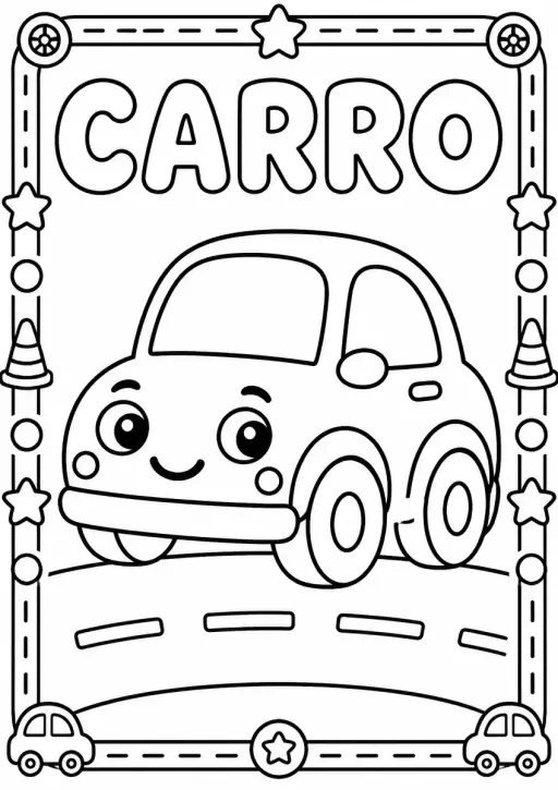 Desenho de Carro para Colorir
