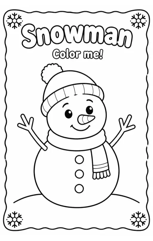 Snowman Coloring Pages