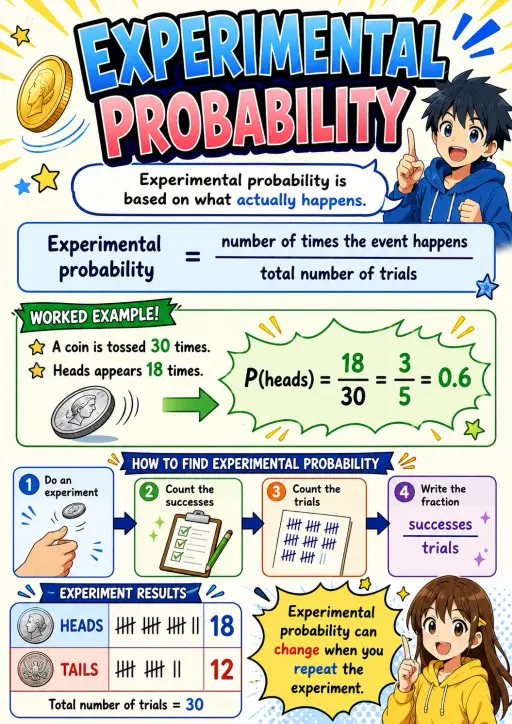 Experimental probability Infographic