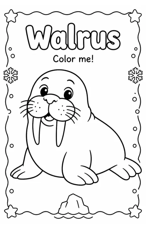 Walrus Coloring Pages