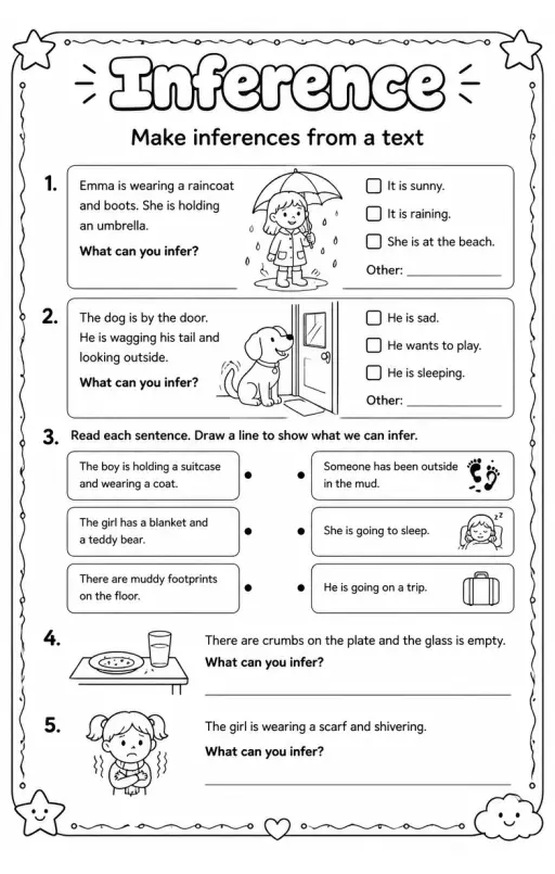 Make inferences from a text
