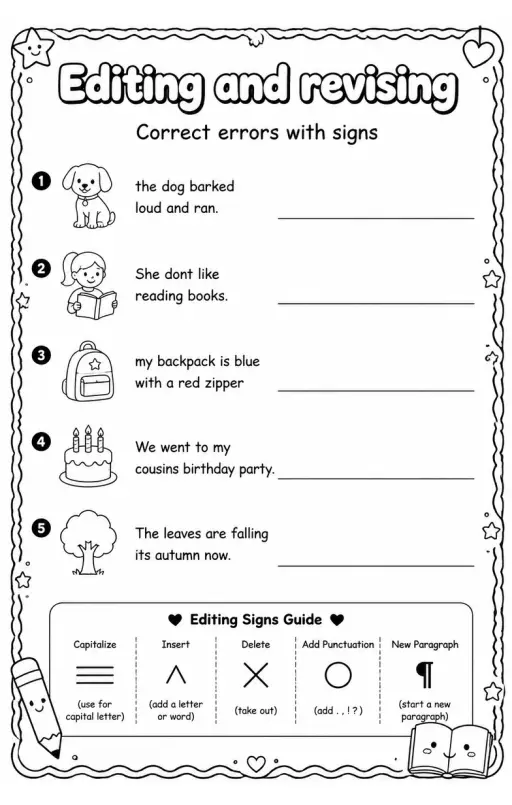 Correct errors with signs