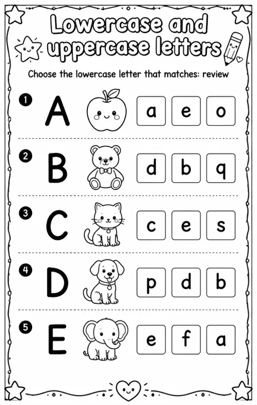 Choose the lowercase letter that matches: review