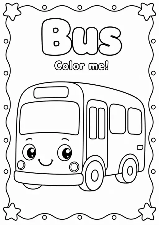 Bus Coloring Pages