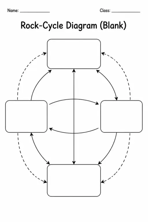 Rock-Cycle Diagram (Blank)