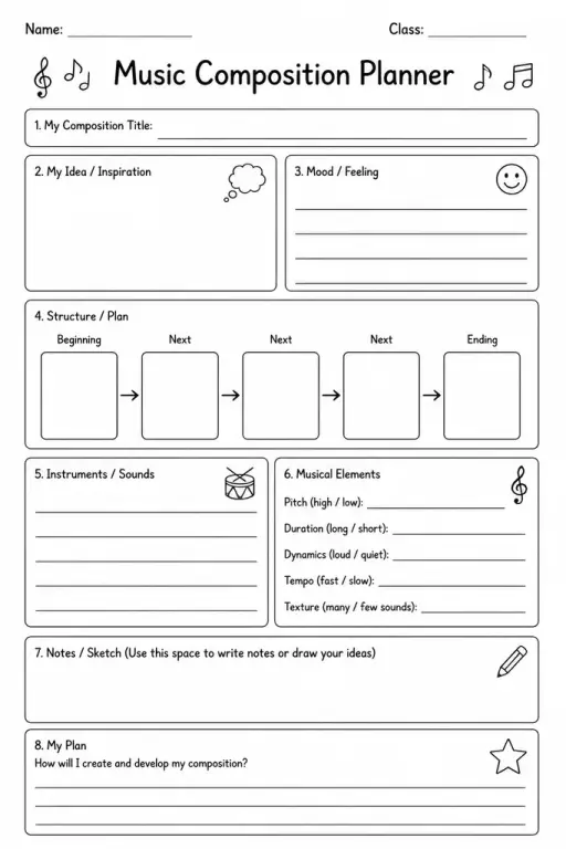 Music Composition Planner