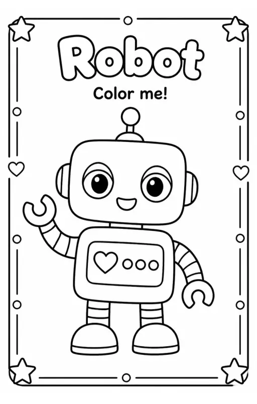 Robot Coloring Pages